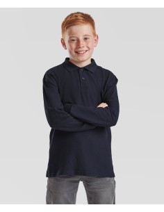 F-63-201-0-Kids Long Sleeve 65/35 Polo 2